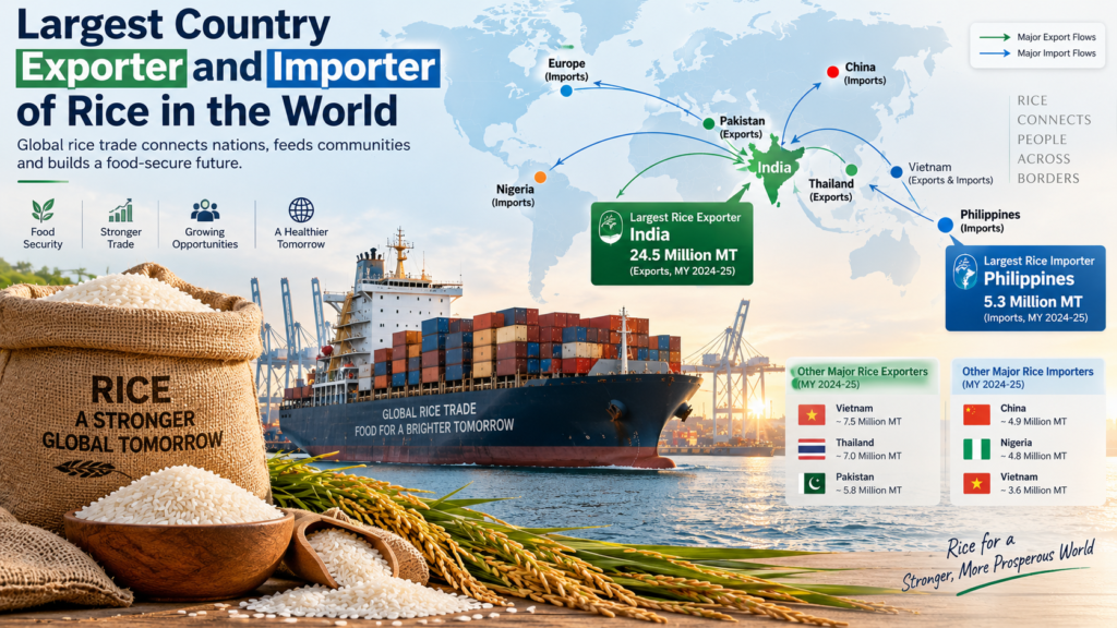 Largest Country Exporter and Importer of Rice in the World